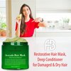 First Botany Hair-Treatment Masks, Avocado Shea Nourishing - Deep Conditioning Hair Mask for Dry Damaged Hair and growth, Hair moisturizer & Conditioner, Sulfate Free hair care