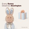 Bearington Baby Lil’ Bunny, 5.5 Inch Plush Bunny Rabbit Stuffed Animal, Soft Baby Rattles and Plush Rings, Baby Gift