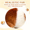 SENPOWER Realistic Guinea Pig Stuffed Animal, Cute Guinea Pig Plush for Kids, Small Stuffed Animals Toys for Boys Girls Children's Christmas Birthday Gifts (Yellow-Brown)