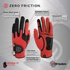 Zero Friction Men's Golf Gloves, Left Hand, One Size, Red