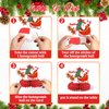 Christmas Party Decorations,KSKSPE Christmas Centerpieces for Tables Honeycomb Centerpieces 3D Christmas Theme Birthday Party Decor Supplies Boys Girls-9 PCS