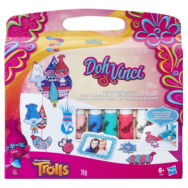 Play-Doh Dohvinci DreamWorks Trolls Poppy's Crafting Kit