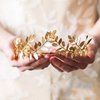 Jeairts Leaf Wedding Crown Headband Gold Greek Goddess Headpiece Leaf Bridal Tiara Hair Pieces Headwear Festival Prom Wedding Hair Accessories for Women and Girls
