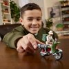 Indiana Jones Worlds of Adventure Helena Shaw Action Figure with Motorcycle Toy, 2.5-inch, Action Figures for Kids Ages 4 and Up