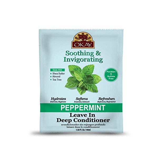 Okay Peppermint Soothing & Invigorating Leave In Conditioner 1.5 oz.