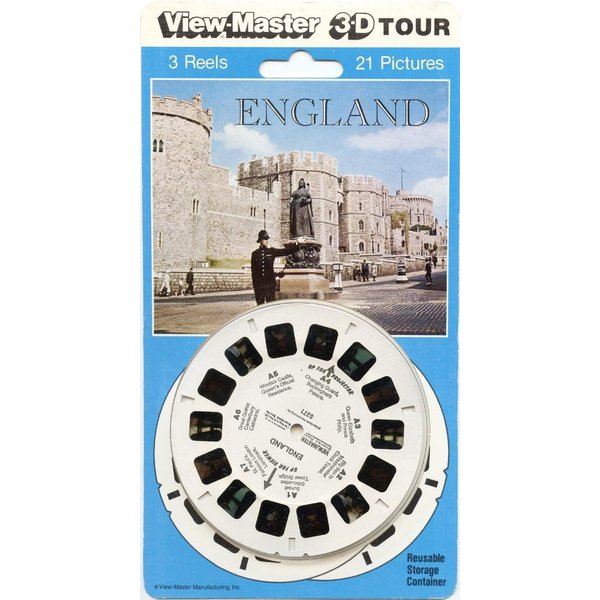England - Classic ViewMaster - 3 reels - 21 3D Images - New