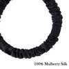 22MM Silk Scrunchies Pack of 7 Pure Mulberry Silk Hair Ties with Elastic Band Silk Scrunchie for Hair No Damage