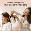 WILDREEDS 8Pcs Hair Ties for Thick Hair, Hair Tie Bracelet Ponytail Holders, Exceptionally Secure with Gentle Hold Hair Ties for Girls and Women Hair Accessories, Mixed Color 9