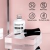 RARJSM Gel Nail Polish Clear Transparent Builder Gel for Nails Rubber Base Gel Hard Gel Nail Polish Sheer Brush on Extend Gel in a Bottle Soak Off UV LED Curing Requires 15ml Salon Home DIY Use