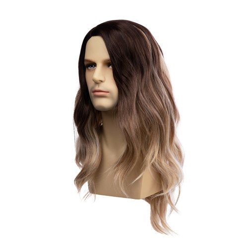 RicHyun Mens Long Blonde Wig Ombre Blonde Long Curly Daily Party Costume Wig for Male Guys
