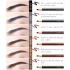 Sumeitang 12 Pcs Light Brown Eyebrow Pencil Set, Pull Cord Peel-off Eyebrow Pencil Microblading Eyebrow Pen Supplies Kit for Marking, Filling And Outlining, Waterproof and Durable Permanent Eyebrow Liner