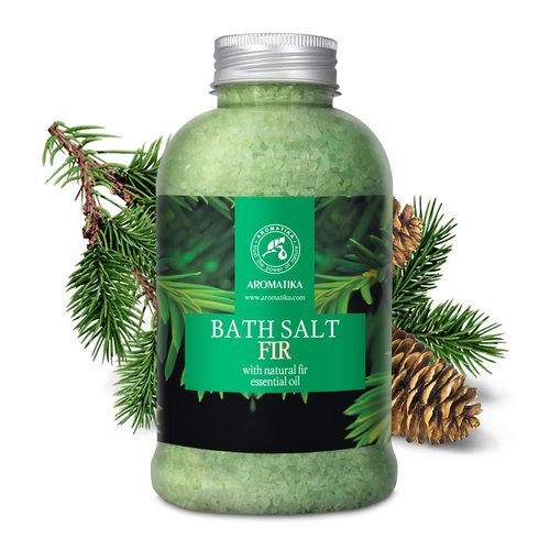 Fir Bath Salt with Natural Fir Essential Oil 21.16 Ounces - Natural Bath Sea Salt - Coniferous Salts - Best for Bath - Good Sleep - Relaxing - Body Care - Beauty - Aromatherapy