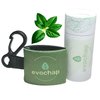 Evochap All Natural Luxury Lip Balm with Keychain Bundle - Moisturizing For Smooth and Soft Lips - Pure Ingredients, Eco-Friendly - Hydrates Dry and Chapped Lips - Push Up Paper Tube, Mint Flavor