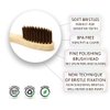 Virgin Forest Bamboo Toothbrushes, Eco-Friendly Soft Bristles Toothbrush, Biodegradable Wood Toothbrush Set of 6