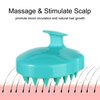 BTYMS Hair Scalp Scrubber Shampoo Brush, Silicone Scalp Massager Scalp Brush Hair Washing Brush Exfoliating Brush for Hair Growth & Dandruff Removal - Green