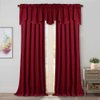 StangH Kitchen Red Scalloped Valance - 18 Inches Stylish Home Decor Thermal Curtain Tiers Room Darkening Velvet Drapes with Rod Pocket for Dining Room/Bay Window/Bedroom, 52 x 18-inch, 1 Piece