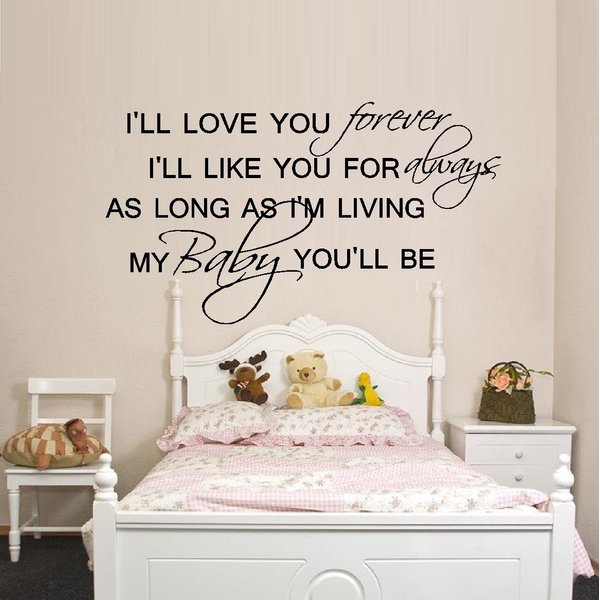 I'll Love You Forever "Baby": #22 ~ Wall Decal, Home Decor 20" X 35"
