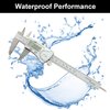 NORTOOLS Digital Caliper Measuring Tool,150mm/ 6” Stainless Steel IP54 Waterproof Electronic Micrometer Caliper with Large LCD Display for Jewelers, Woodworkers