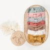 Niceye Handmade Baby Headbands Stretchy Nylon Headband with Bows for Infant Baby Toddler Girls- Pack of 10, Colorful, 5 x 5 x 0.7 inches