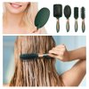 4 Pcs Hair Brush Set,Anti Static Massage Oval Comb,Detangling Brush Round Hair Brush Vent Hair Brush,Flexible Soft Pin Bristles for Long Thick Curly Wavy Dry Damaged Hair