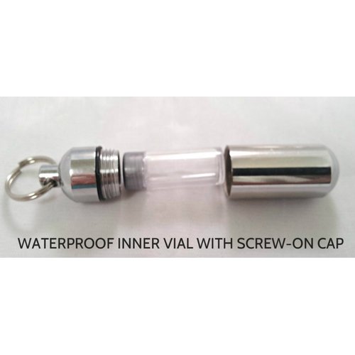 Beautiful Set of Five Silver Eagle Cremation URN Keepsakes with - Includes 5 Velvet Pouches, 5 Ball-Chain Necklaces & Fill Kit - Made in The USA