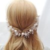 Girl Pearl Headpiece Crystal Flower Headband Bridal Baby Crystal Hair Vine for Princess Flower Girls & Bridesmaid Wedding Headband Bridal Headpiece Hair Jewelry