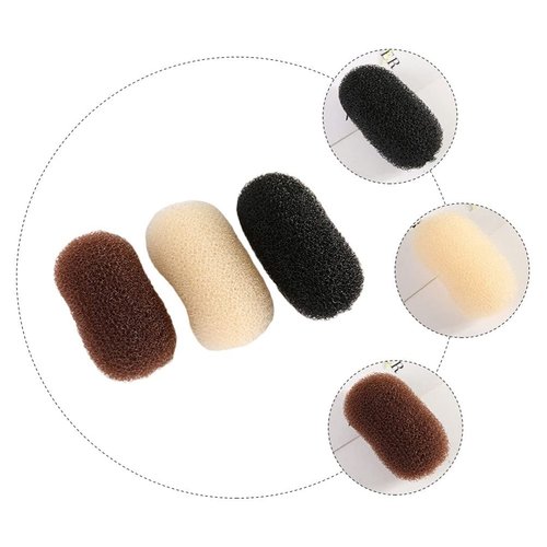 Uonlytech 3pcs Bump It Up Volume Hair Base Set Sponge Volume Bump Inserts Hair Bases Hair Bump Up Comb Clip for Women DIY Hairstyles