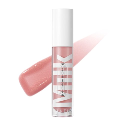 Milk Makeup Odyssey Lip Oil Gloss, Soul Search (Light Pink Shimmer) - 0.2 oz - High-Shine Lip Gloss for Smoother, Fuller Lips - Long Lasting & Non Sticky - Sweet Vanilla Scent - Vegan Cruelty Free