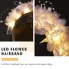 Kesvb Light Up Headband LED Flower Crown Hairband Flashing Bridal Garland Headpiece Festival Party Headwear for Women and Girls