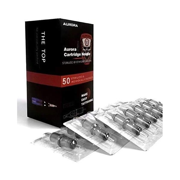 Aurora Cartridges Tattoo Needle 20 Unite Box (50 pcs Mix)