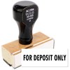 Accounting Stamp - for Deposit Only Rubber Stamp with Durable Wood Handle, Ideal for Audit Clerks, 1/2 x 1-1/2, Imprint for Efficient Banking Transactions, Essential Office Supply, Easy to Use