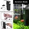 DOMICA Internal Aquarium Filter with Aeration System 100GPH 5W Power Filter for 5 to 15 Gallons Fish Tank, Submersible Fish Tank Filter