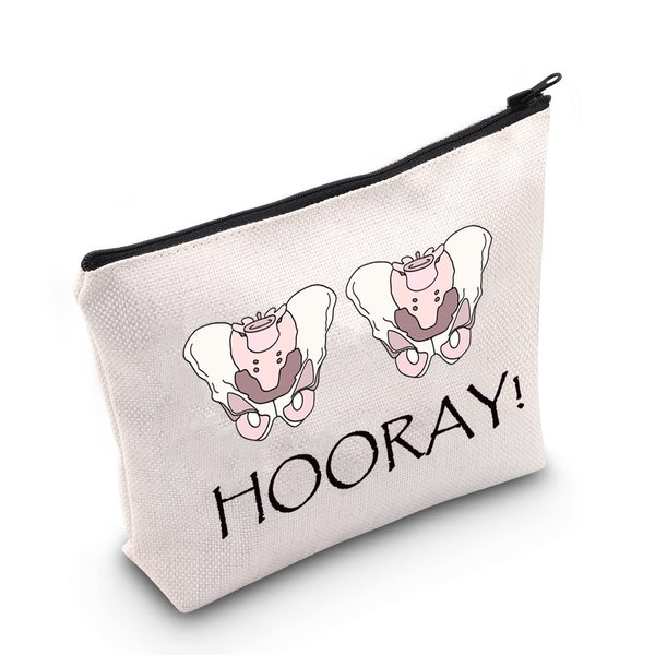 Physical Therapy Gift PT Survival Kit Physical Therapy Assistant Gift Hooray Cosmetic Bag for DPT SPT PTA Pelvic Health Gift (HOORAY!)