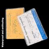 DaKuan 20 Pack PVC Card Sleeves Protectors - Waterproof, Reusable Frosted Badge Holders for ID, Credit, Bus Cards - 60x90mm (2.36x3.54 Inch) Clear Card Protector Covers