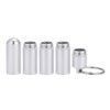 Pill Box, Aluminum Alloy Waterproof Daily Small Pill Organizer for Outdoor Travel, Keychain Pill Holder(5 Cases) Keychain Pill Holder Keychain Pill Holder Small Pill Box Small Pill Box