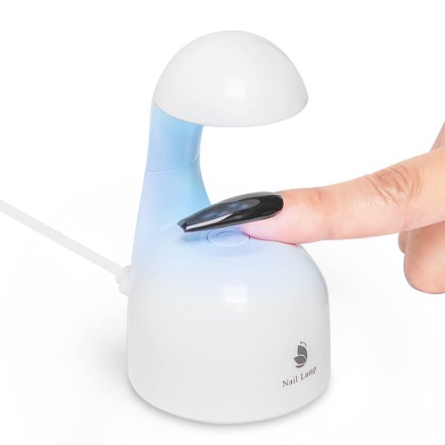 Lotifie Mini UV Light for Gel Nails, Great Value Eggshell LED Nail Lamp, USB Nail Dryer for Fast Curing Gel Nail Polish, Gel Glue,Nail Art,Semi Cured Gel Nail Strips