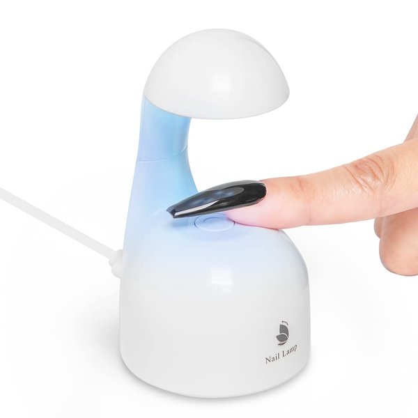 Lotifie Mini UV Light for Gel Nails, Great Value Eggshell LED Nail Lamp, USB Nail Dryer for Fast Curing Gel Nail Polish, Gel Glue,Nail Art,Semi Cured Gel Nail Strips