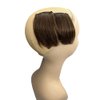 2pcs Human Hair Short Thick Hairpieces Adding Extra Hair Volume Clip in Hair Extensions 4" Brazilian Virgin Hair Topper for Thinning Hair Women and Men 2 packs Lot (Brown)