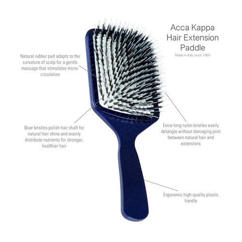 Great Lengths Square Paddle Brush for Hair Extensions by Acca Kappa