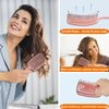 Curved Vented Detangling Hair Brushes, Wet Dry Detangler Hair Brushes, Fast Drying Styling Massage Hairbrush for Women, Men or Kids,WARM EF Detangling Brush for Long,Thick,Tangled Hair (pink)