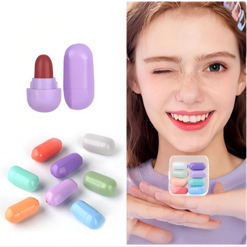 SWANNA Mini Lipstick Set, 8 Color Capsule Lipstick, Matte Lipstick Set, Long Lasting Mini Matte Lipstick Lip Gloss, Multi Color Matte Lipstick, Waterproof Long Lasting Mini Capsule Lipstick Set