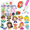 Halmolife 5D Diamond Painting Stickers Kits for Kids and Adult Beginners Gem Paint by Numbers Diamonds Arts for Boys and Girls Ages 6 7 8-12 DIY Princesses kit with Dots Gifts for Kid