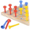Gamie Peg Game for Kids, Set of 2, Fun Board Games for Kids and Adults, Made Wood and Plastic, Kids’ Learning Toys for Boys and Girls, Unique Games for Family Game Night