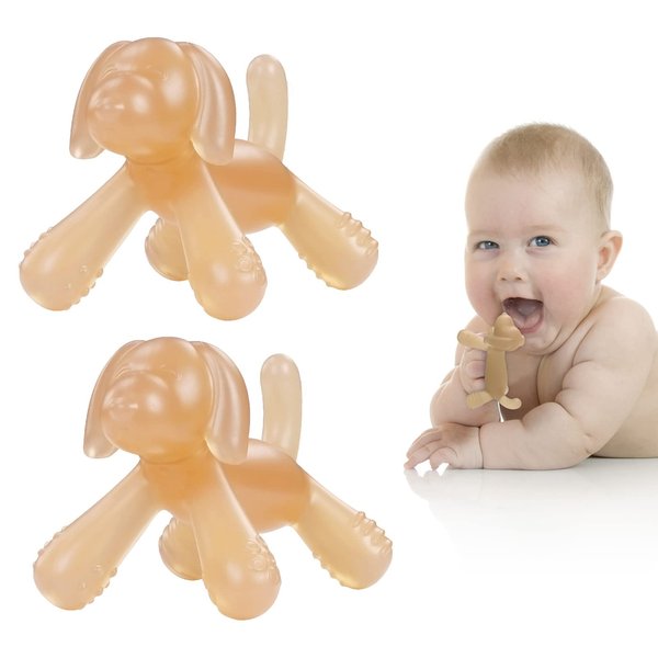Teething Toys for Babies 0-12 Months, DDMY Baby Carousel Rattle Teether, Food Grade Silicone Baby Toys Teethers for Babies, Teething Relief Teether, Best Gift for Girl/Boy