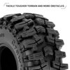 INJORA 1.0 Tires - 58 * 24mm Swamp Stomper S5 Tires for SCX24 AX24 TRX4M FCX24 1/24 1/18 RC Crawler Car,T1015