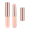 Makartt Silicone Nail Brush, 2PCS Reusable Silicone Nail Chrome Applicator, Pink Nail Art Brushes Silicone Lip Brush For Pat Ombre Gel Nail, Chrome Nail, French Nail, Lipstick, Concealer, Eyeshadow