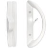 ALLYWASAI Patio Sliding Door Handle Set, Perfect Replacement Mortise Style Handle Set Fits Door Thickness from 1-1/2" to 1-3/4", 3-15/16" Screw Hole Spacing, Non-Keyed, White