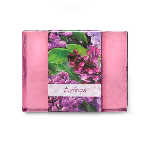 Nabila K Vegetable Glycerin Bar Soap, for Body, Face, and Hands, Syringa, Single Bar, 4.5oz/127.5g each.