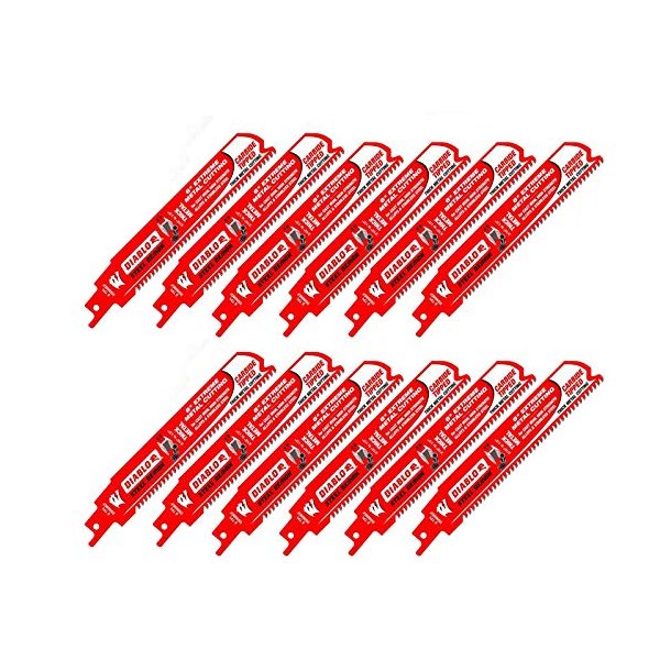 Diablo DS0608CF 6" Carbide Tipped Reciprocating Saw Blade (4 Packs of 3)