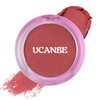 UCANBEMAKEUP Matte Cream-To-Powder Blush Makeup Palette, Highly Pigmented Lightweight Blush for Cheek and Eye, Blendable Flawless Velvety Coverage Face Blushes Make up 0.25 Ounce, Coral